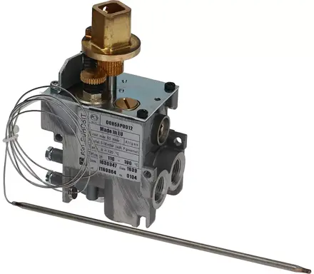 Plynový ventil Eurosit 110 až 190 °C, vstup a výstup 3/8" F, kompatibilní s Angelo Po