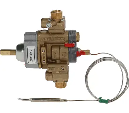 Termostatický plynový ventil M20 × 1,5 s čidlem 6 × 100 mm kompatibilní s Zanussi