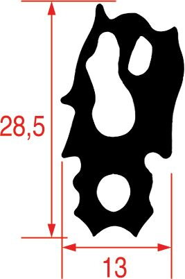 Těsnění dveří typ 61