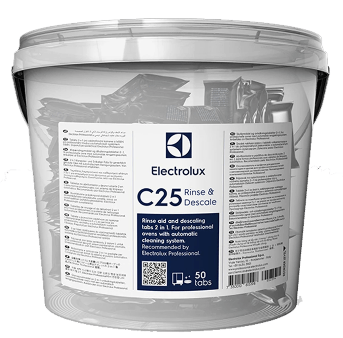 Oplachové a odvápňovací tablety Electrolux C25 Rinse & Descale 50 ks