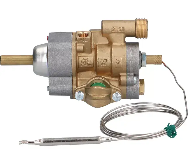 Termostatický plynový ventil M20x1,5 s čidlem ø 6 × 75 mm